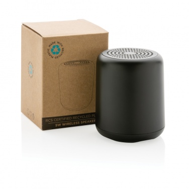 Logo trade promotional products picture of: RCS certified recycled plastic 5W Wireless speaker