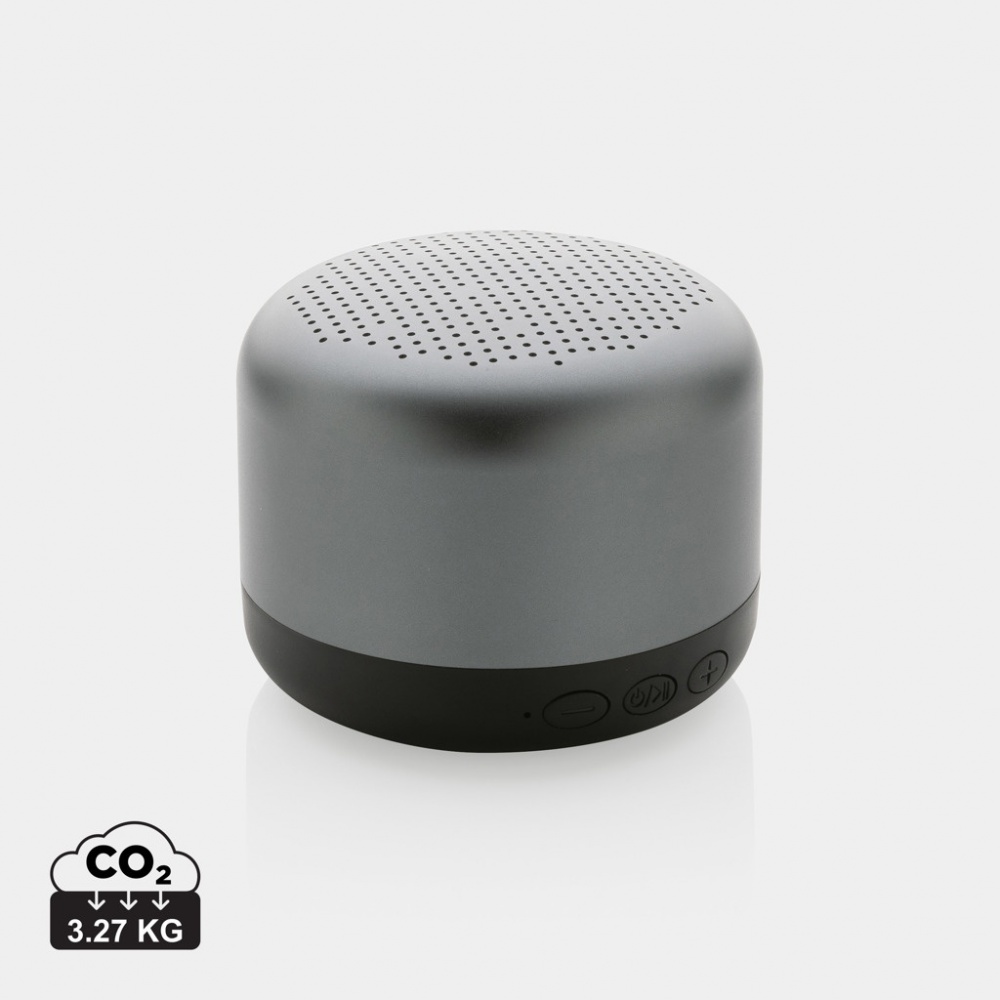 Logo trade corporate gift photo of: Terra RCS recycled aluminium 5W wireless speaker