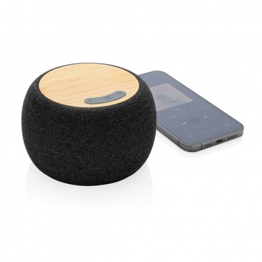 Logo trade promotional giveaway photo of: RCS Rplastic/PET and bamboo 5W speaker