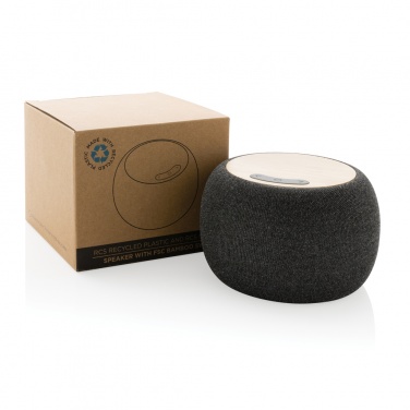 Logotrade advertising products photo of: RCS Rplastic/PET and bamboo 5W speaker