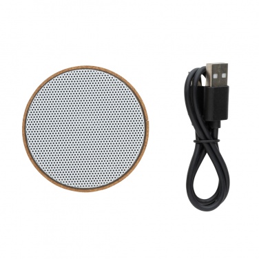 Logo trade promotional products image of: Cork 3W wireless speaker