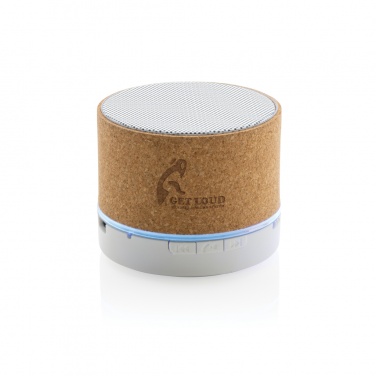 Logo trade advertising products picture of: Cork 3W wireless speaker