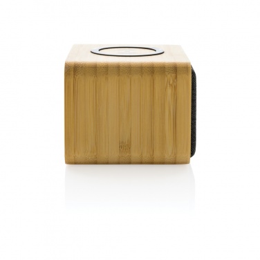 Logo trade promotional items picture of: RCS Rplastic 3W speaker with bamboo 5W wireless