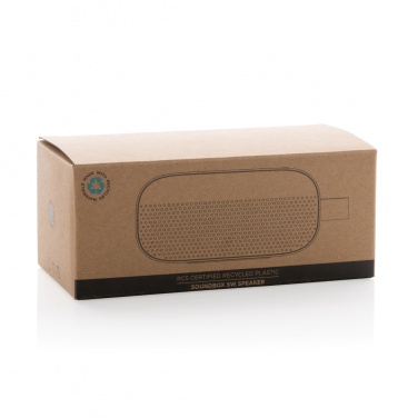 Logotrade business gift image of: RCS recycled plastic Soundbox 5W speaker