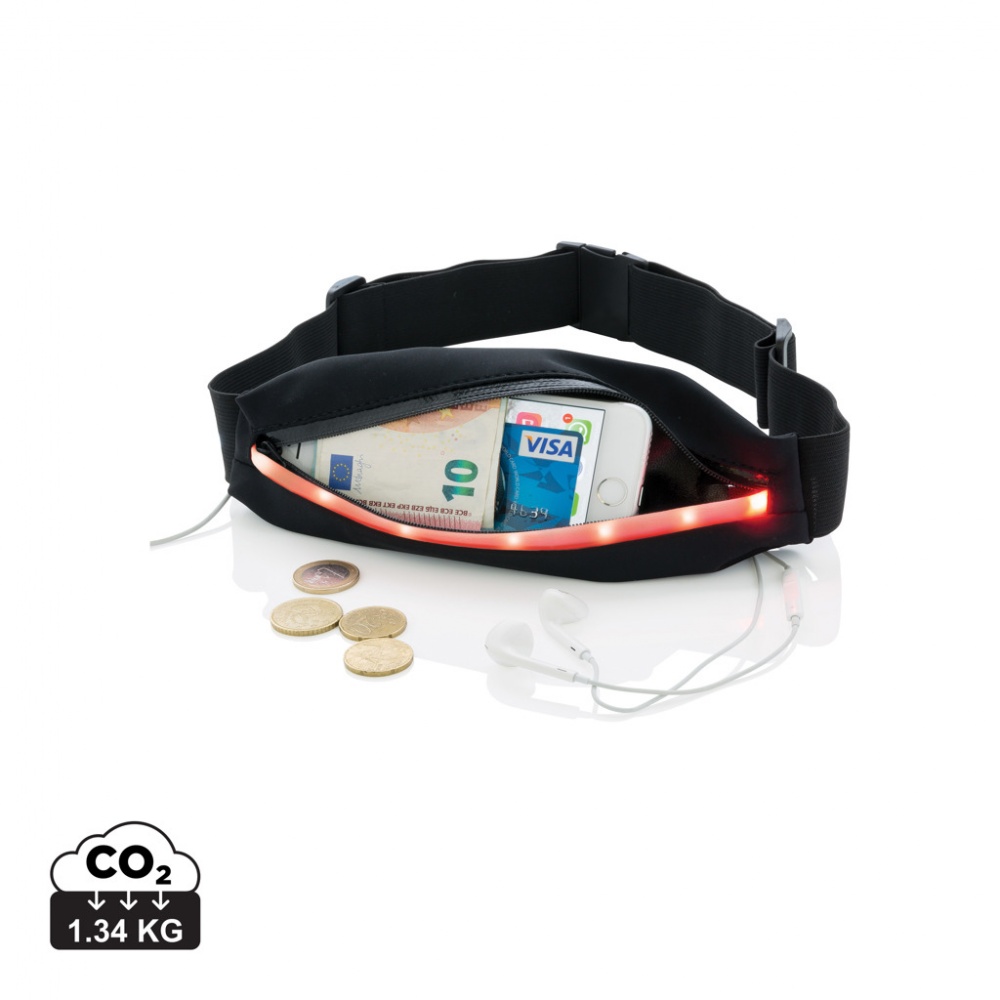 Logo trade promotional gifts image of: Running belt with LED