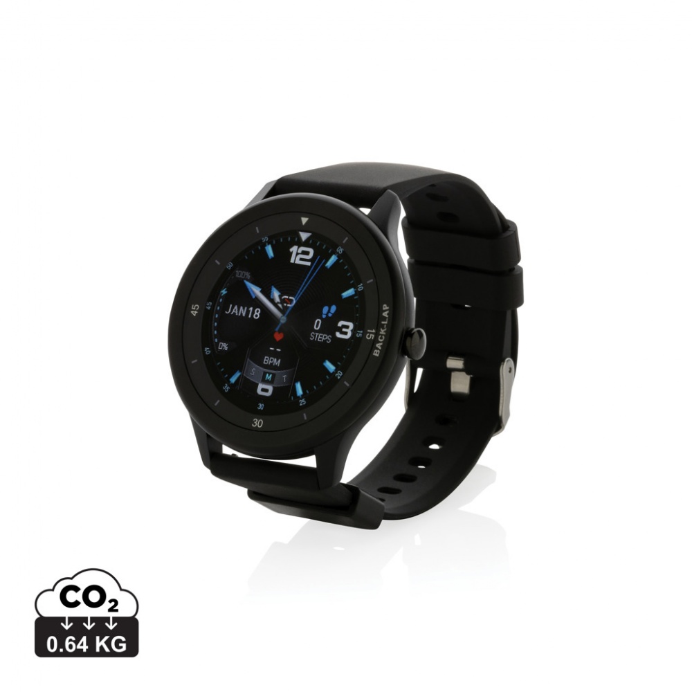 Logo trade promotional merchandise photo of: Swiss Peak RCS recycled TPU Watch