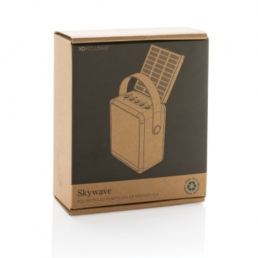 Logo trade promotional items picture of: Skywave RCS recycled plastic solar speaker 12W