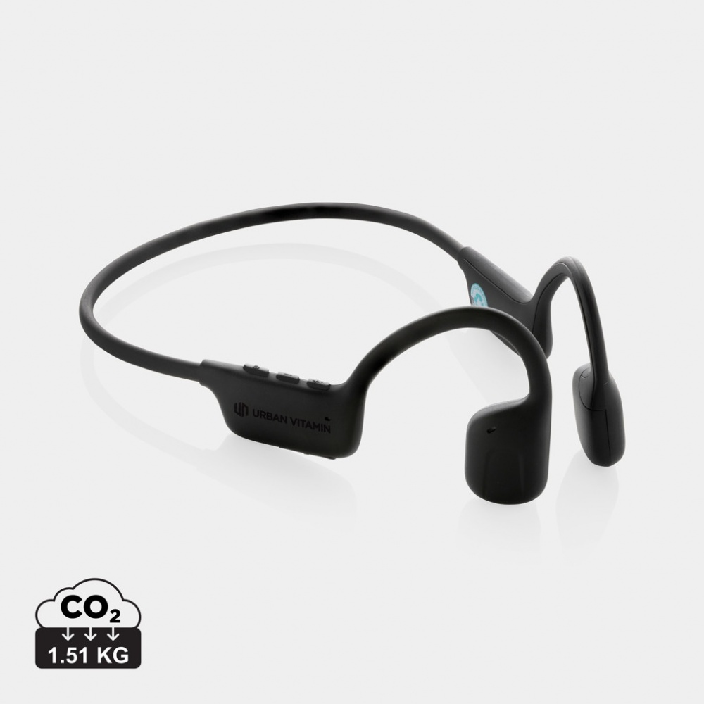 Logo trade corporate gift photo of: Urban Vitamin Glendale RCS rplastic air conductive headphone