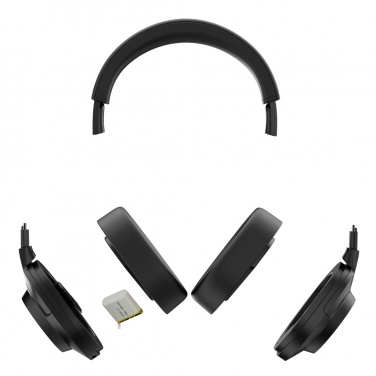 Logotrade promotional giveaway image of: Irvine RCS recycled and repairable ANC wireless headphone