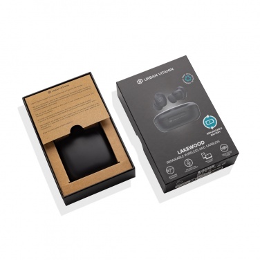 Logotrade promotional product image of: Lakewood RCS recycled and repairable wireless earbuds