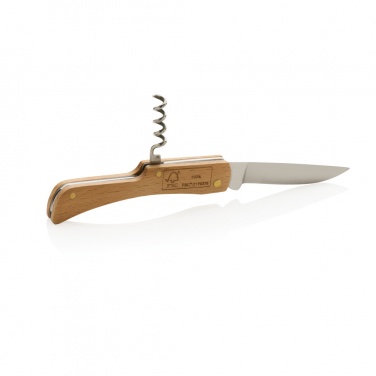 Logotrade promotional gift image of: Wooden knife with bottle opener