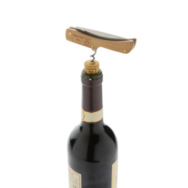 Logo trade promotional gifts picture of: Wooden knife with bottle opener