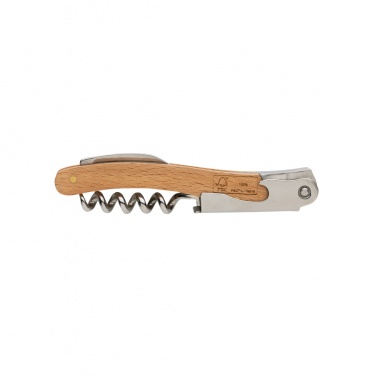 Logo trade business gifts image of: Wooden Corkscrew