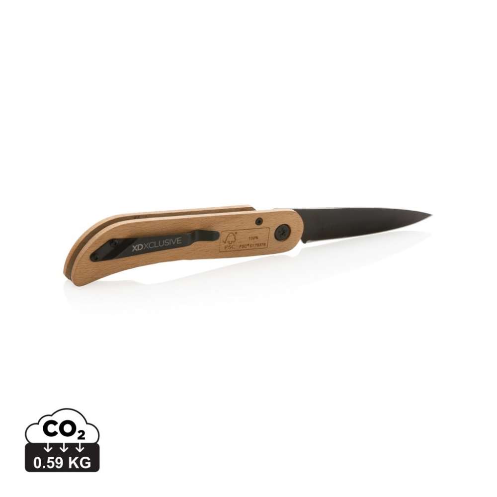 Logo trade corporate gift photo of: Nemus Luxury Wooden knife with lock