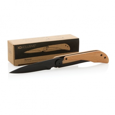 Logotrade promotional item picture of: Nemus Luxury Wooden knife with lock