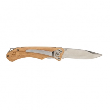 Logotrade promotional product picture of: Wooden outdoor knife