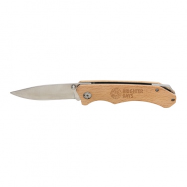 Logotrade promotional item picture of: Wooden outdoor knife