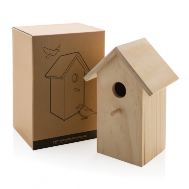 Logotrade business gift image of: Wooden birdhouse