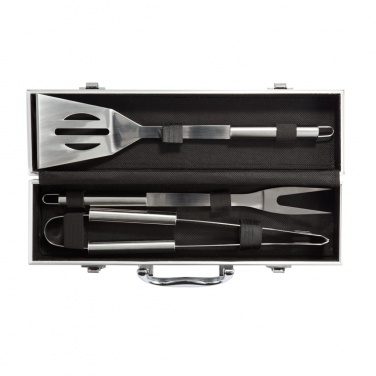 Logotrade promotional item picture of: 3 pcs barbecue set in aluminium box