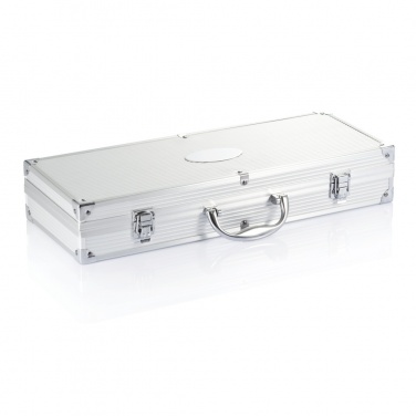 Logo trade advertising product photo of: 12 pcs barbecue set in aluminium box