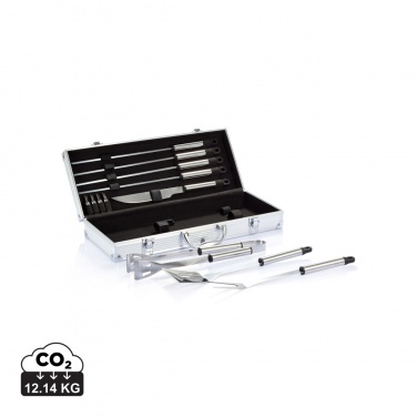 Logotrade promotional giveaway picture of: 12 pcs barbecue set in aluminium box