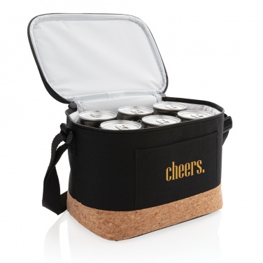 Logotrade promotional gift image of: Two tone cooler bag with cork detail