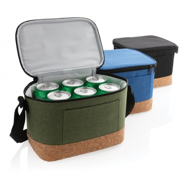 Logo trade advertising products image of: Two tone cooler bag with cork detail