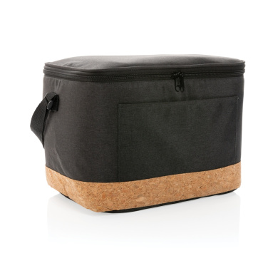 Logo trade corporate gift photo of: Impact AWARE™ XL RPET two tone cooler bag with cork detail