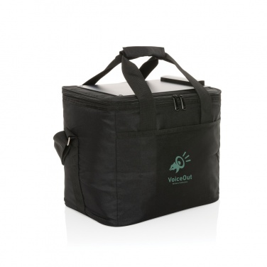 Logo trade business gift photo of: Pedro AWARE™ RPET deluxe cooler bag with 5W solar panel