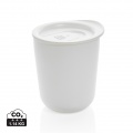 Simplistic antimicrobial coffee tumbler, white