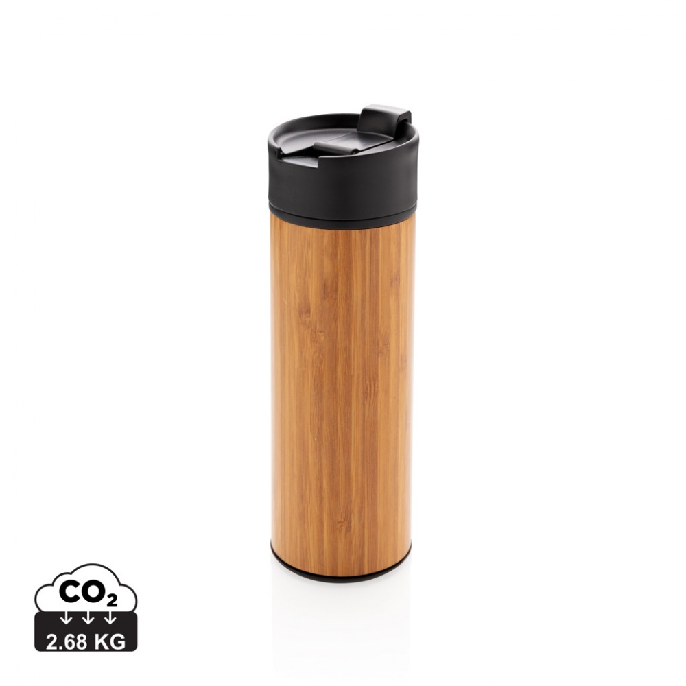 Logo trade promotional products picture of: Bogota vacuum bamboo coffee mug