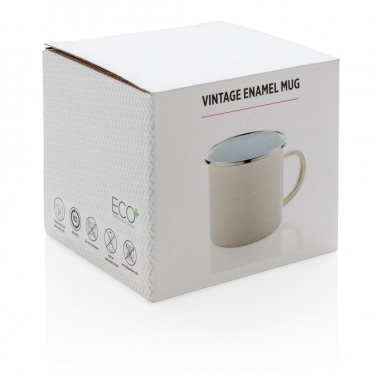 Logo trade corporate gifts image of: Vintage enamel mug