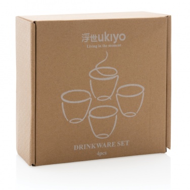 Logo trade promotional gifts picture of: Ukiyo 4pcs drinkware set