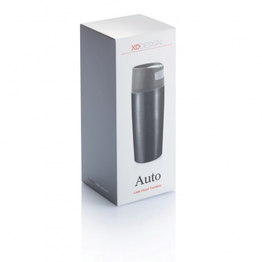 Logo trade promotional giveaways image of: Auto leak proof tumbler