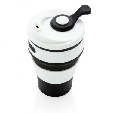 Logo trade business gift photo of: Foldable silicone cup