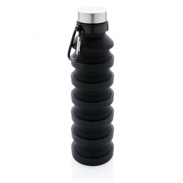 Logotrade promotional merchandise image of: Leakproof collapsible silicone bottle with lid