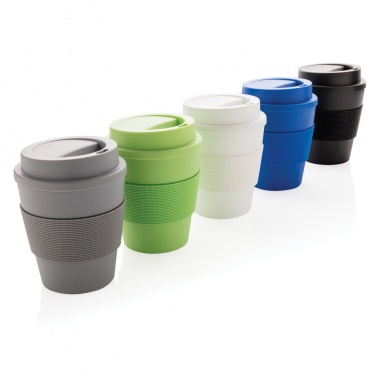 Logo trade promotional merchandise image of: Reusable Coffee cup with screw lid 350ml