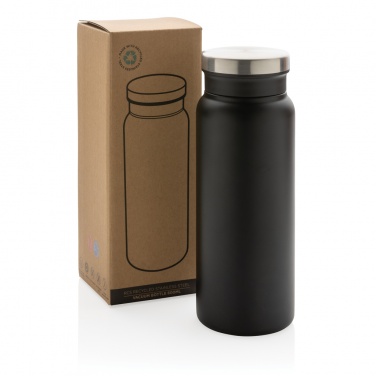 Logo trade promotional gifts image of: RCS Recycled stainless steel vacuum bottle 600ML