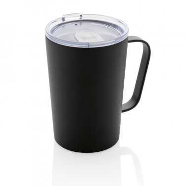 Logotrade promotional item picture of: RCS Recycled stainless steel modern vacuum mug with lid