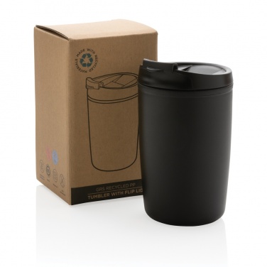 Logotrade advertising product image of: GRS Recycled PP tumbler with flip lid