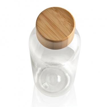 Logo trade business gifts image of: RCS RPET bottle with bamboo lid