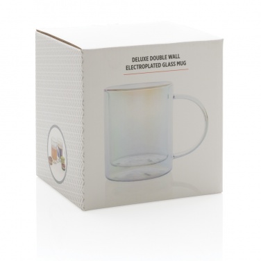 Logotrade promotional items photo of: Deluxe double wall electroplated glass mug