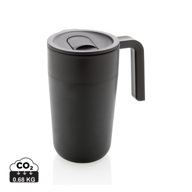 Logo trade promotional gift photo of: GRS Recycled PP and SS mug with handle