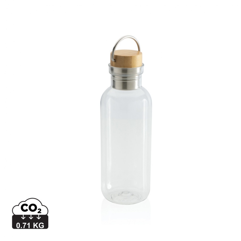 Logo trade corporate gifts picture of: RCS RPET bottle with bamboo lid and handle