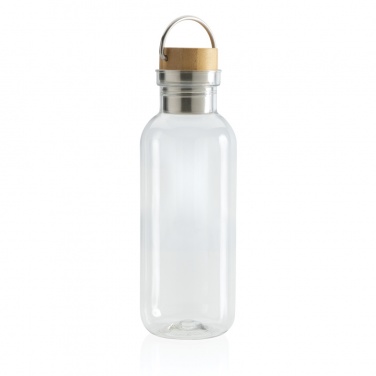 Logo trade promotional merchandise photo of: RCS RPET bottle with bamboo lid and handle