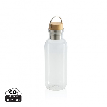 Logotrade business gift image of: RCS RPET bottle with bamboo lid and handle