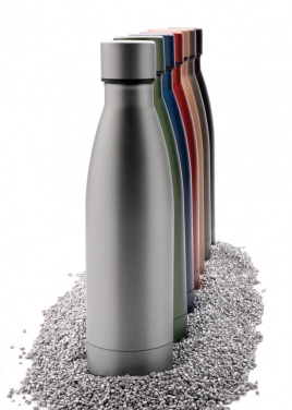 Logo trade promotional giveaways picture of: RCS Recycled stainless steel solid vacuum bottle