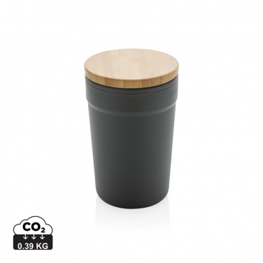 Logotrade promotional giveaways photo of: GRS certified recycled PP mug with bamboo lid