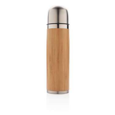 Logotrade promotional gift picture of: Bamboo vacuum travel flask