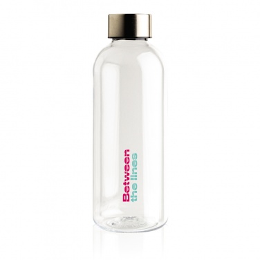 Logo trade advertising products image of: Leakproof water bottle with metallic lid